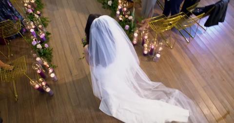 A bride walking down the aisle on 'Married at First Sight'