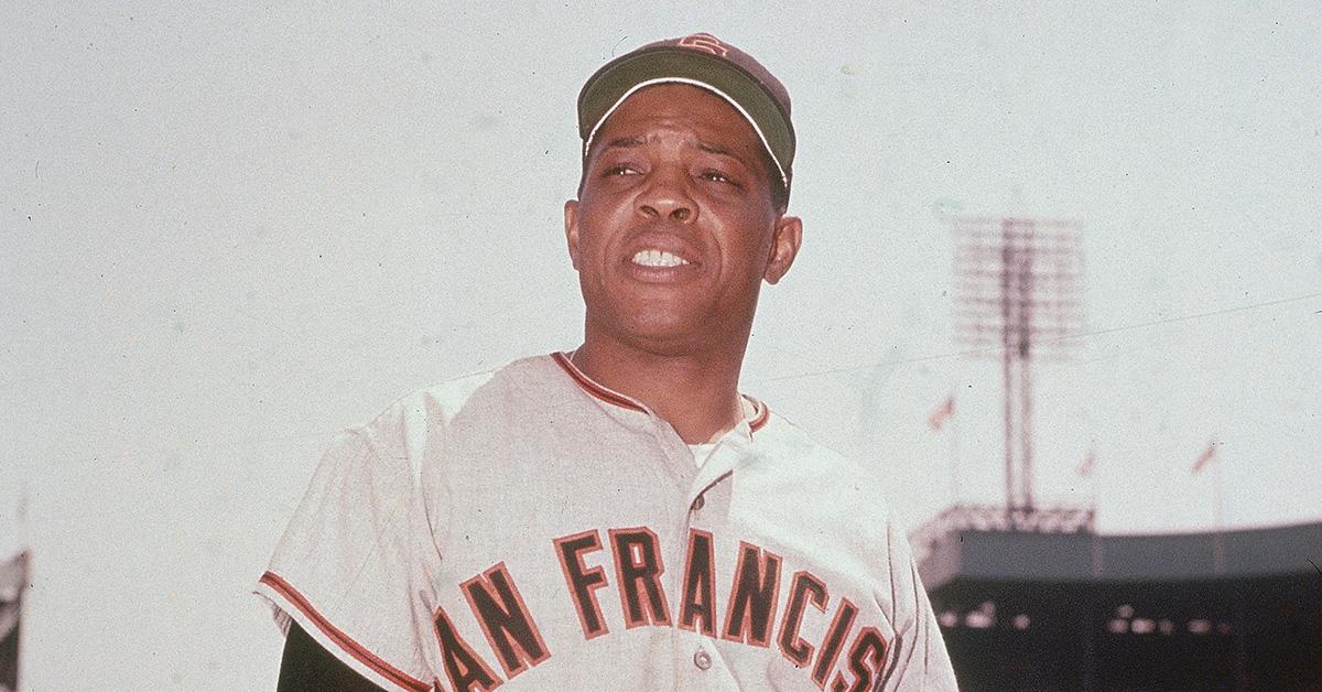 Willie Mays in a San Francisco Giants uniform. 