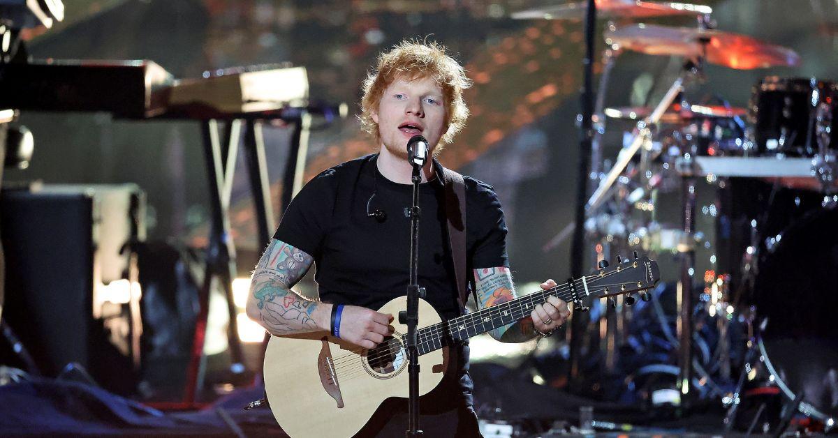 Ed Sheeran lors de la cérémonie du Rock and Roll Hall of Fame à Los Angeles le 05 novembre 2022.