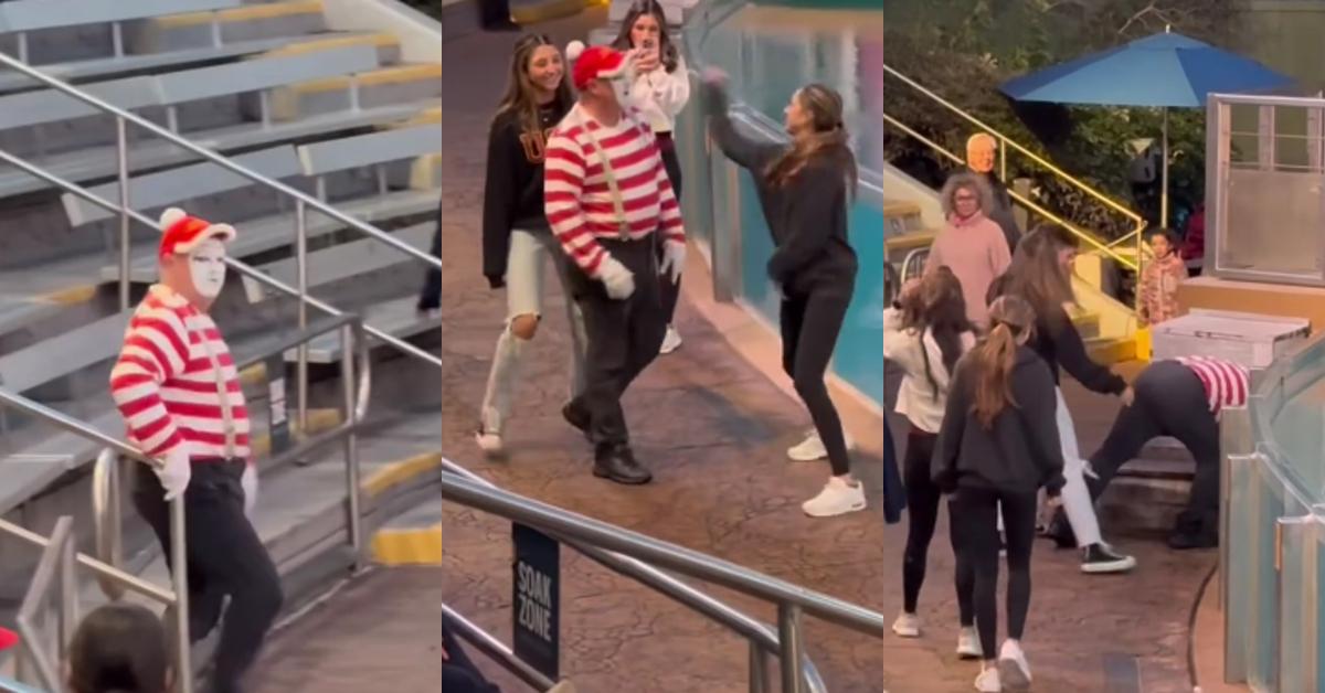 “This Makes Me So Livid” — Teens Bully Seaworld Mime So Much That He Cuts Performance Short