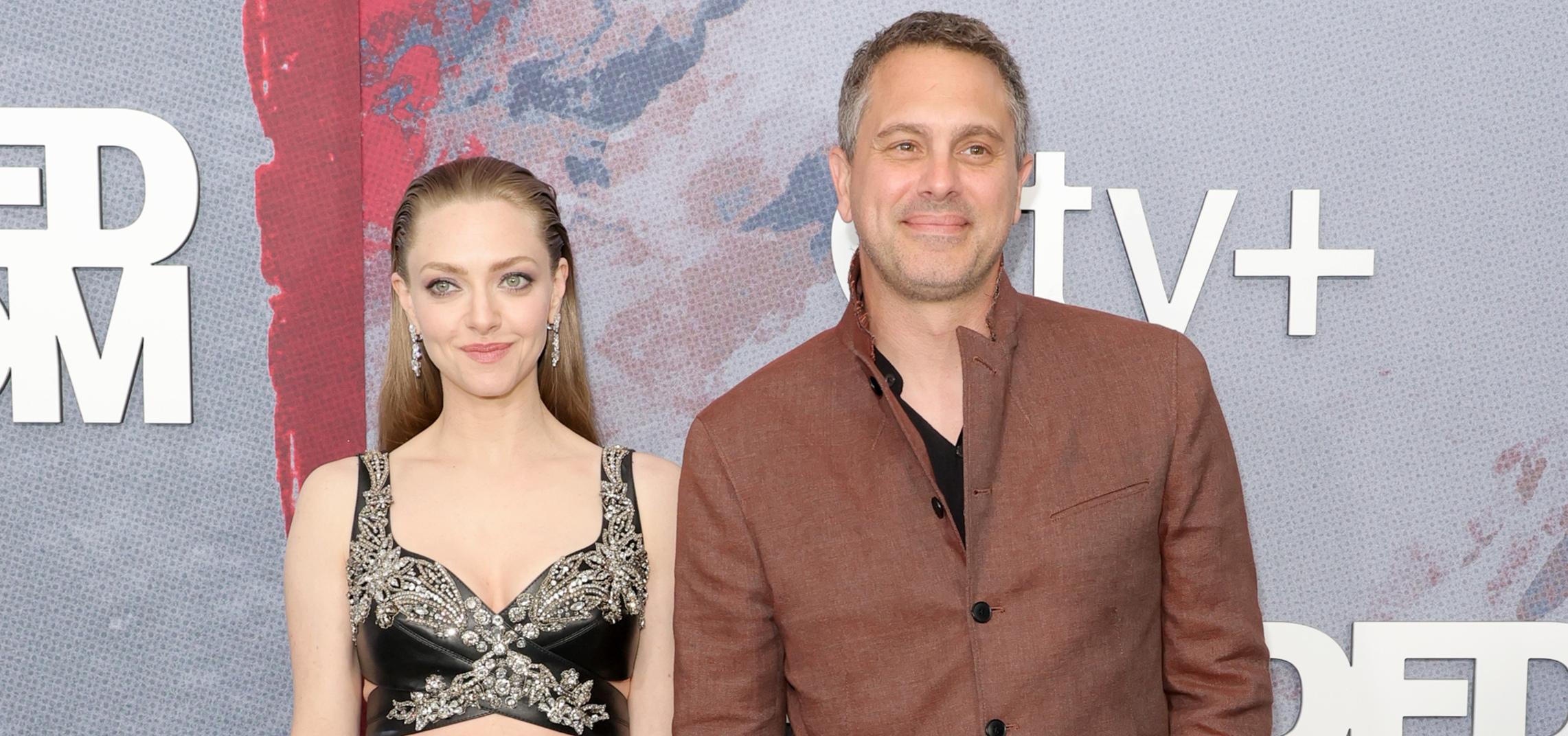 Amanda Seyfried and Thomas Sadoski attend Apple TV+'s 'The Crowded Room' on June 1, 2023.