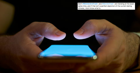 women are trash hashtag image