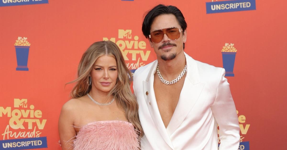 Ariana Madix and Tom Sandoval attend the 2022 MTV Movie & TV Awards.