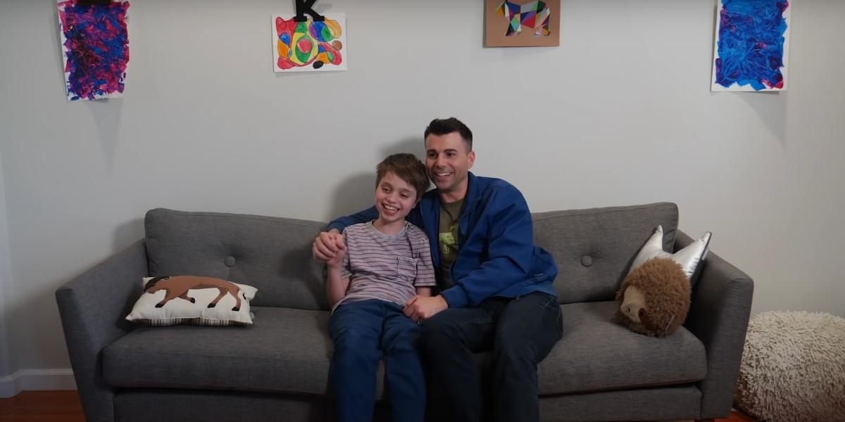 Mark Rober and his son in the “The Truth About My Son" YouTube video