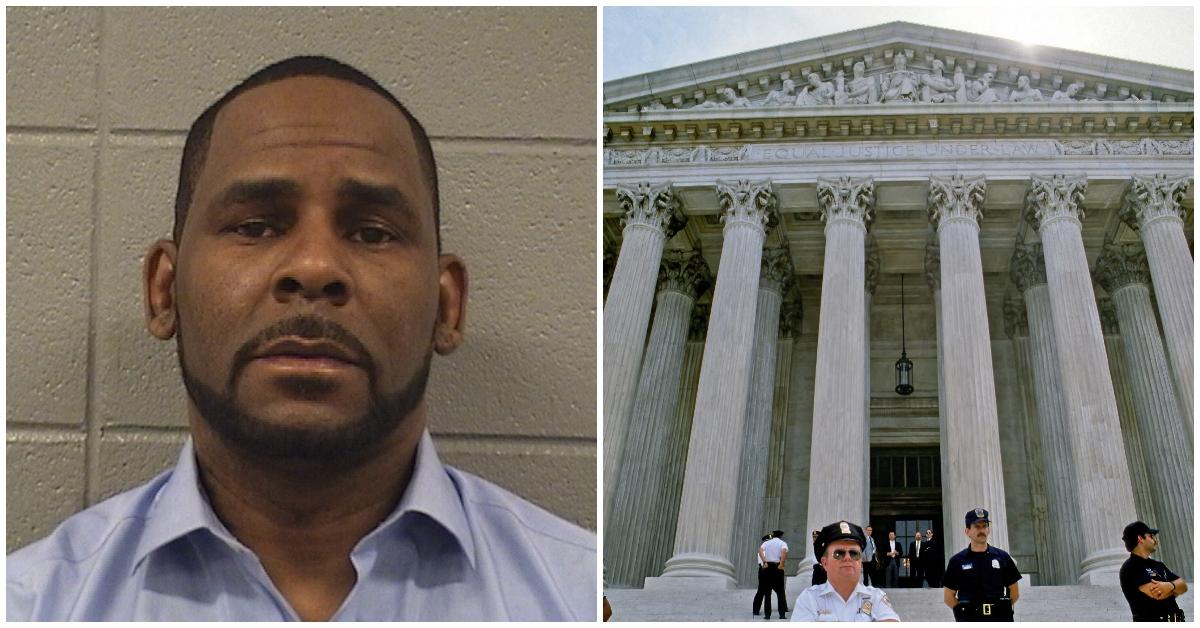 (l-r): R Kelly and the U.S. Supreme Court