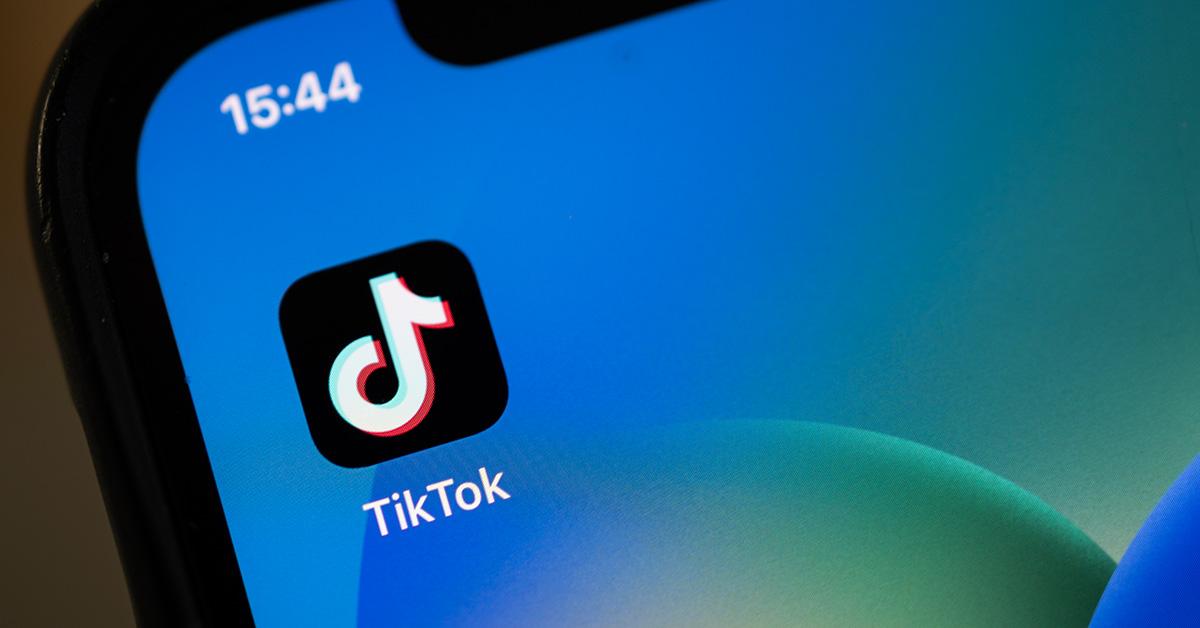 The TikTok app on a phone screen.