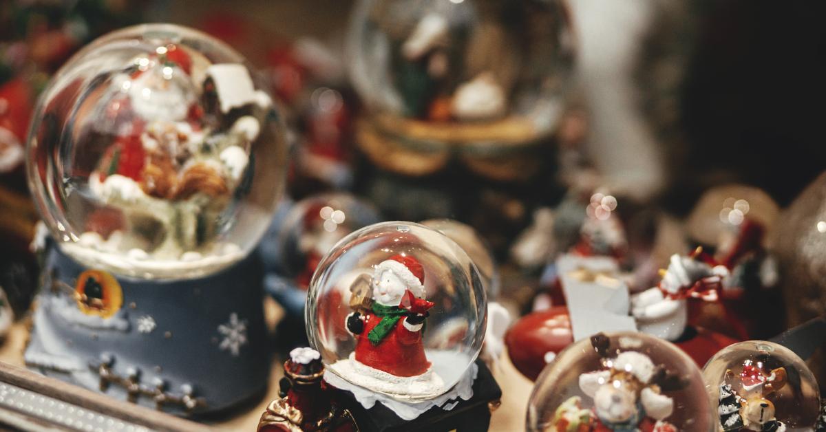 Christmas snow globes