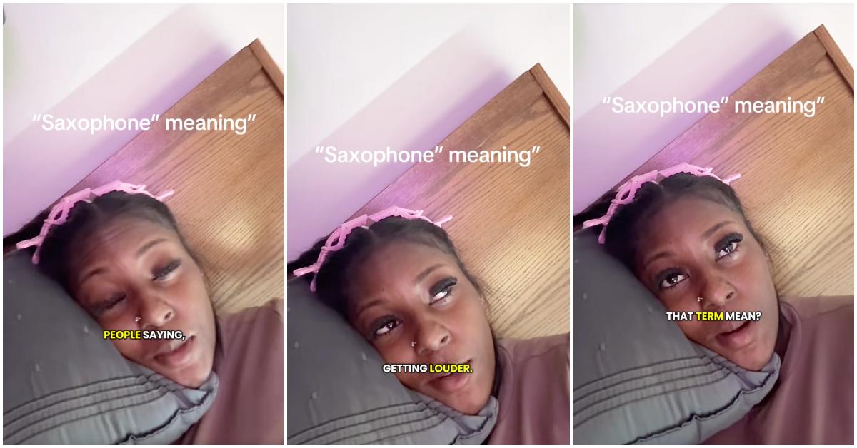 Girl on TikTok asks what "the saxophones are getting louder" mean.