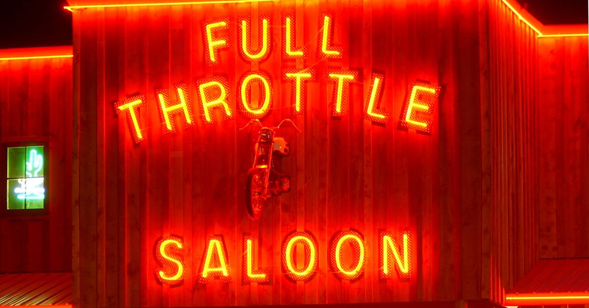 Old Full Throttle Saloon sign