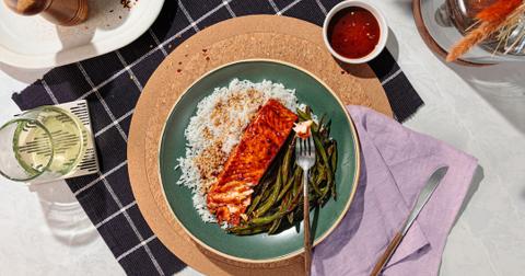 Home Chef x Ambitious Kitchen Spicy Maple Glazed Salmon