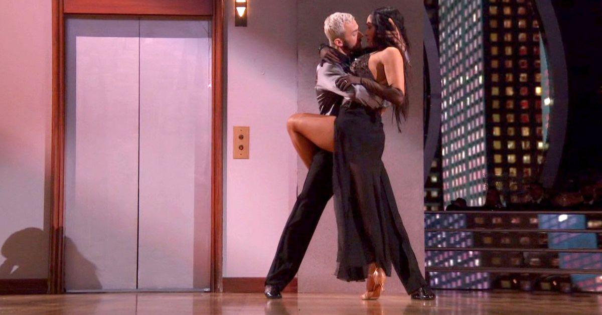 Artem and Nikki dancing on 'DWTS'