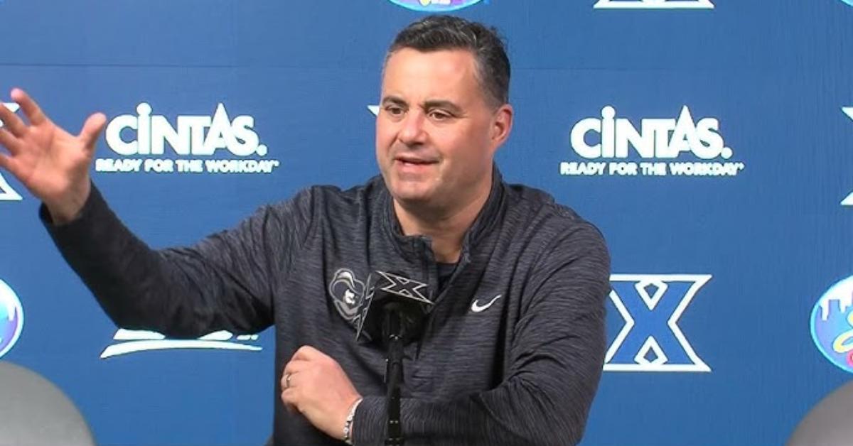 Sean Miller during a March 2025 press conference at Xavier.