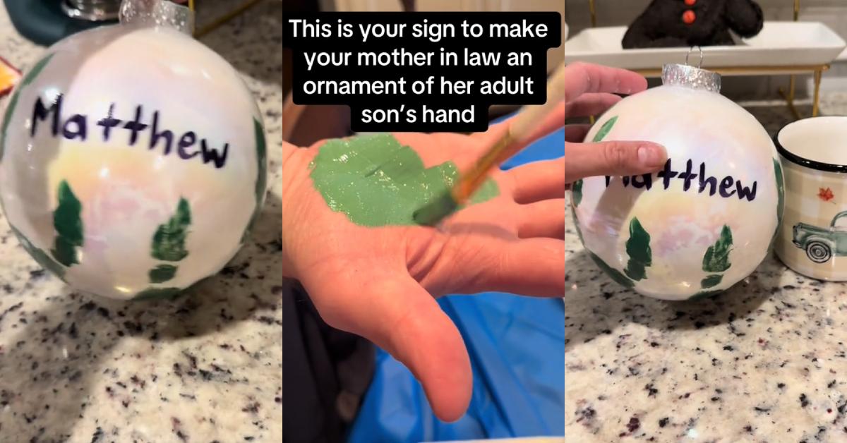 “I’m for Sure Doing This” — Woman Gifts Mother-In-Law Son’s Handprint on Christmas Ornament