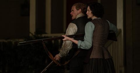 (L-R) Jamie Fraser (Sam Heughan) and Claire Fraser (Caitriona Balfe)