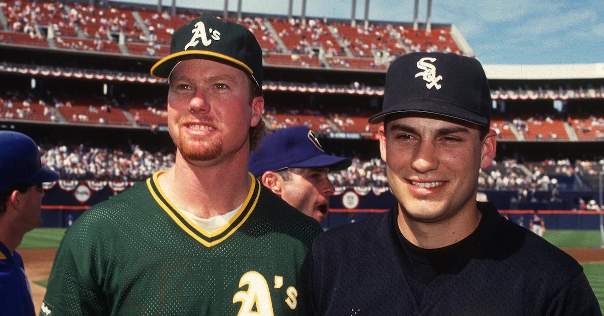 McGwire pictures with his son Matt