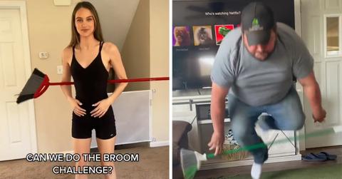 Women Are Dominating This TikTok "Broom Challenge" That Men Struggle With