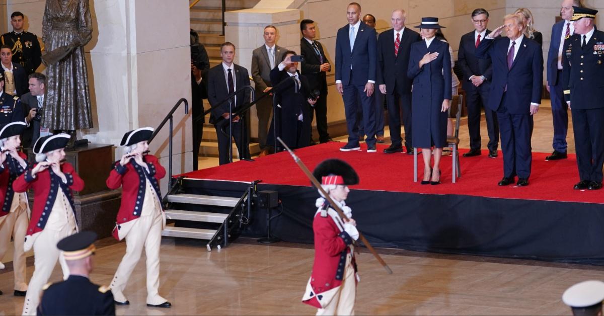 President Donald Trump at his 2025 inauguration.