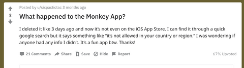 What Happened to the Monkey App? Download It at Your Own Risk