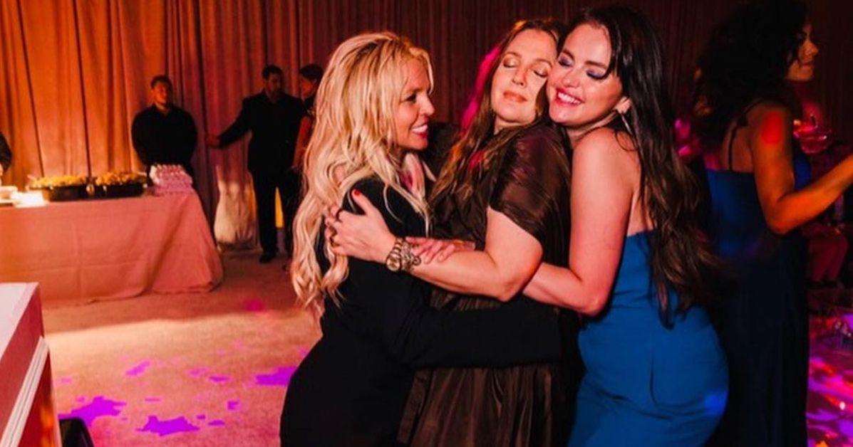 Britney, Drew and Selena at Britney's wedding