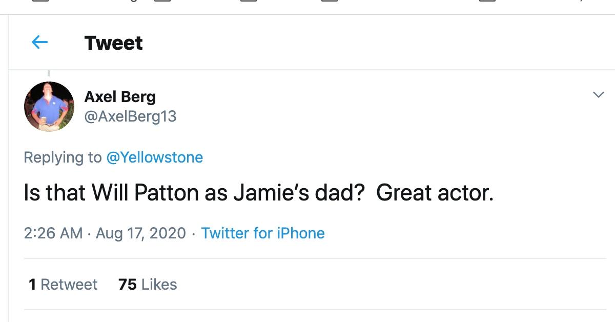 jamie dutton real dad yellowstone