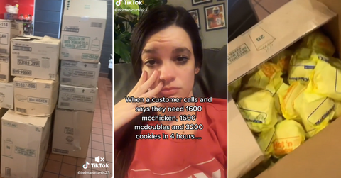 McDonald's TikTok Worker Massive Order