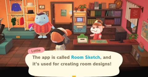 Room Sketch app in 'ACNH'