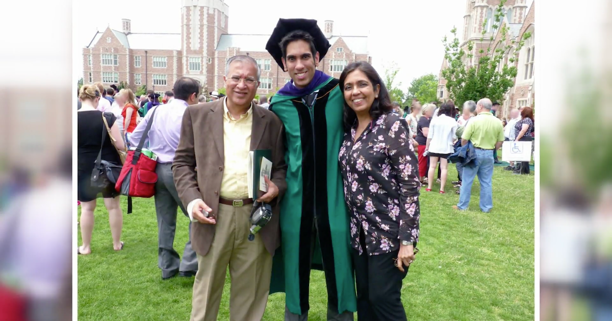 Amrit Kapai at his law school graduation.