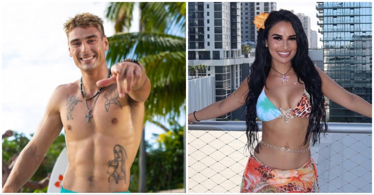 Austin Shephard and Yulissa Escobar on "Love Island USA."