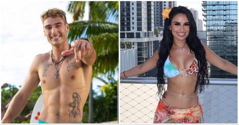 Austin Shephard and Yulissa Escobar on "Love Island USA."