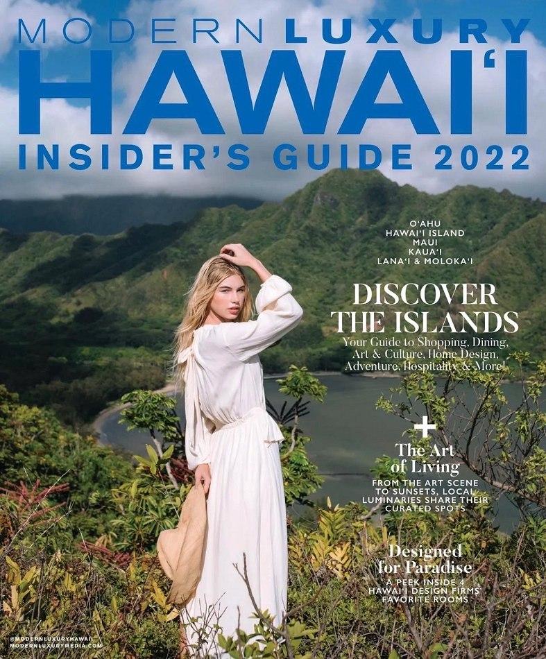 Brittan Byrd on the cover of Modern Luxury Hawai'i