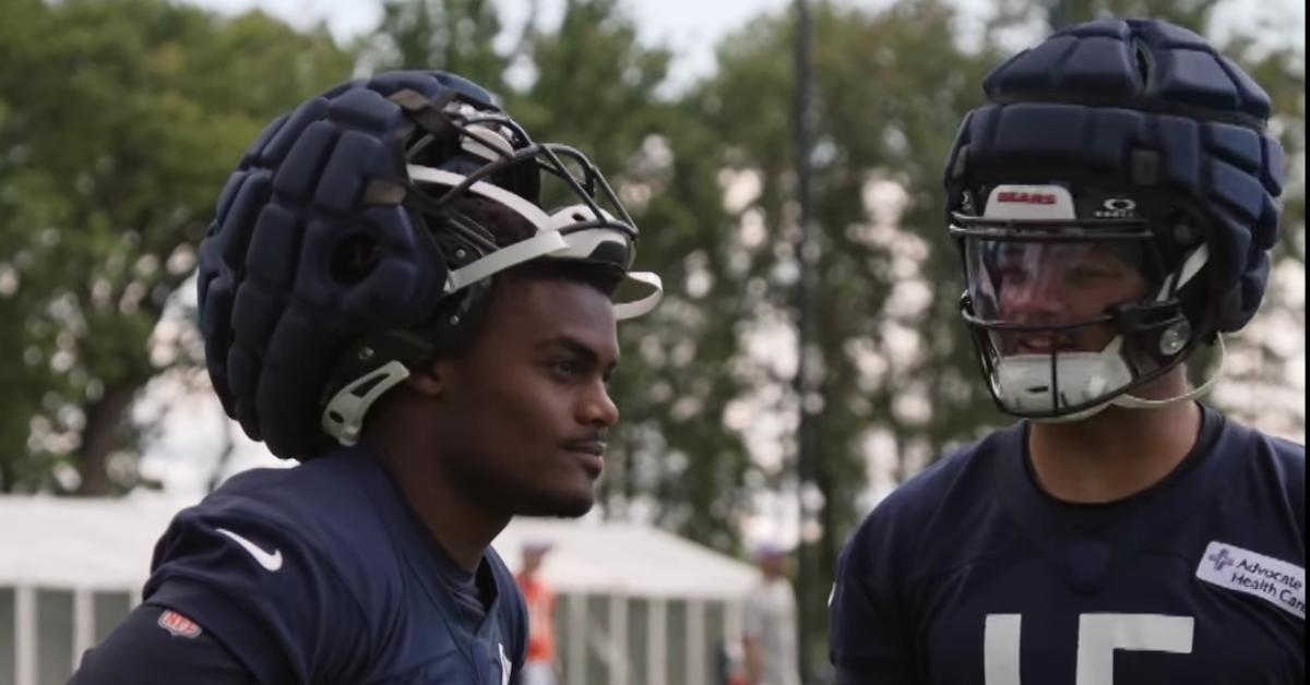 Chicago Bears players filming 'Hard Knocks'