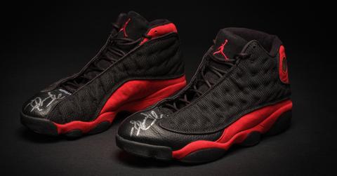 Michael Jordan sneakers listed in an auction