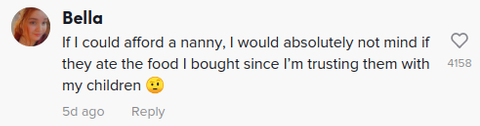 nanny no food