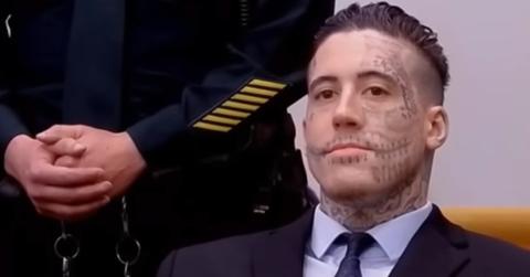 Wade Wilson waiting for the verdict in court