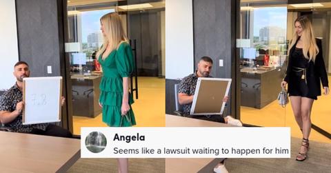 Male Boss Rates Female Workers Outfits