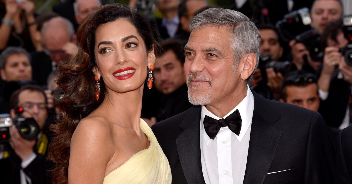 george clooney and wife amal clooney at the premiere of "Money Monster" in 2016 during the cannes film festival 