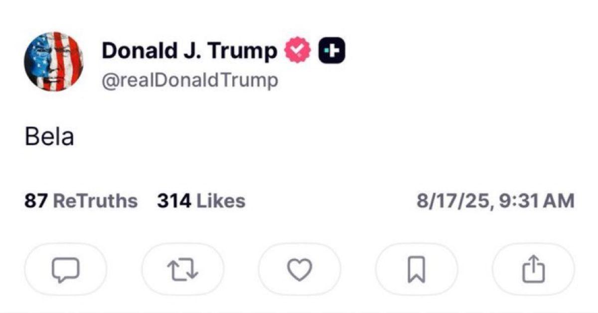Why Did Donald Trump Post Bela on Social Media? The New "Covfefe"