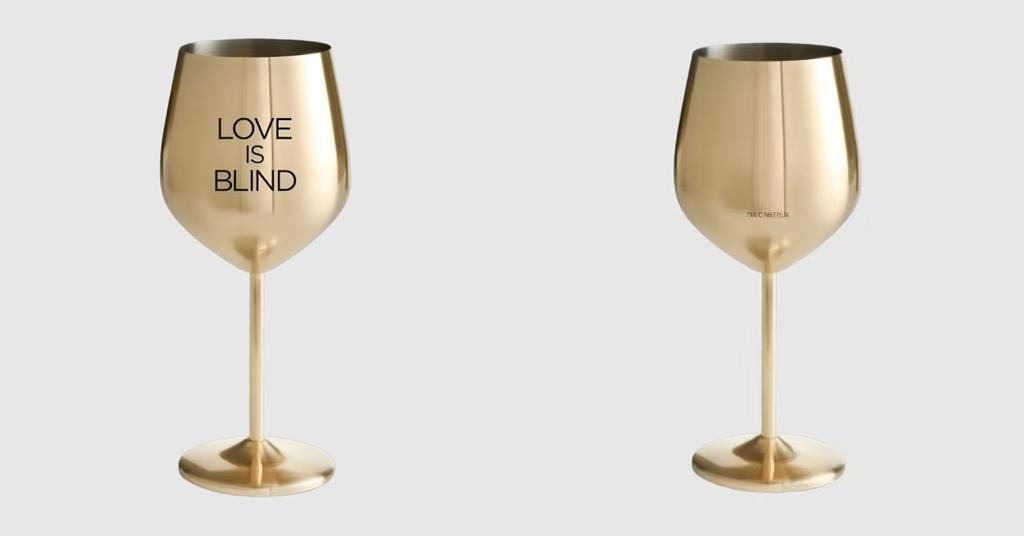 Where to Buy the Love Is Blind Wine and Wine Glasses