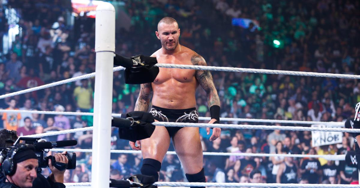 Randy Orton enters the ring at WWE SummerSlam 2015 at Barclays Center on Aug. 23, 2015.