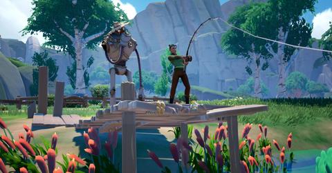 A player fishing with Einar in 'Palia'