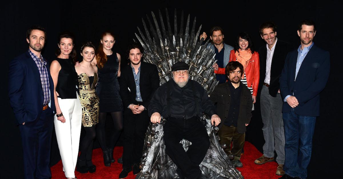 Rob McElhenney with the cast of 'Game of Thrones'