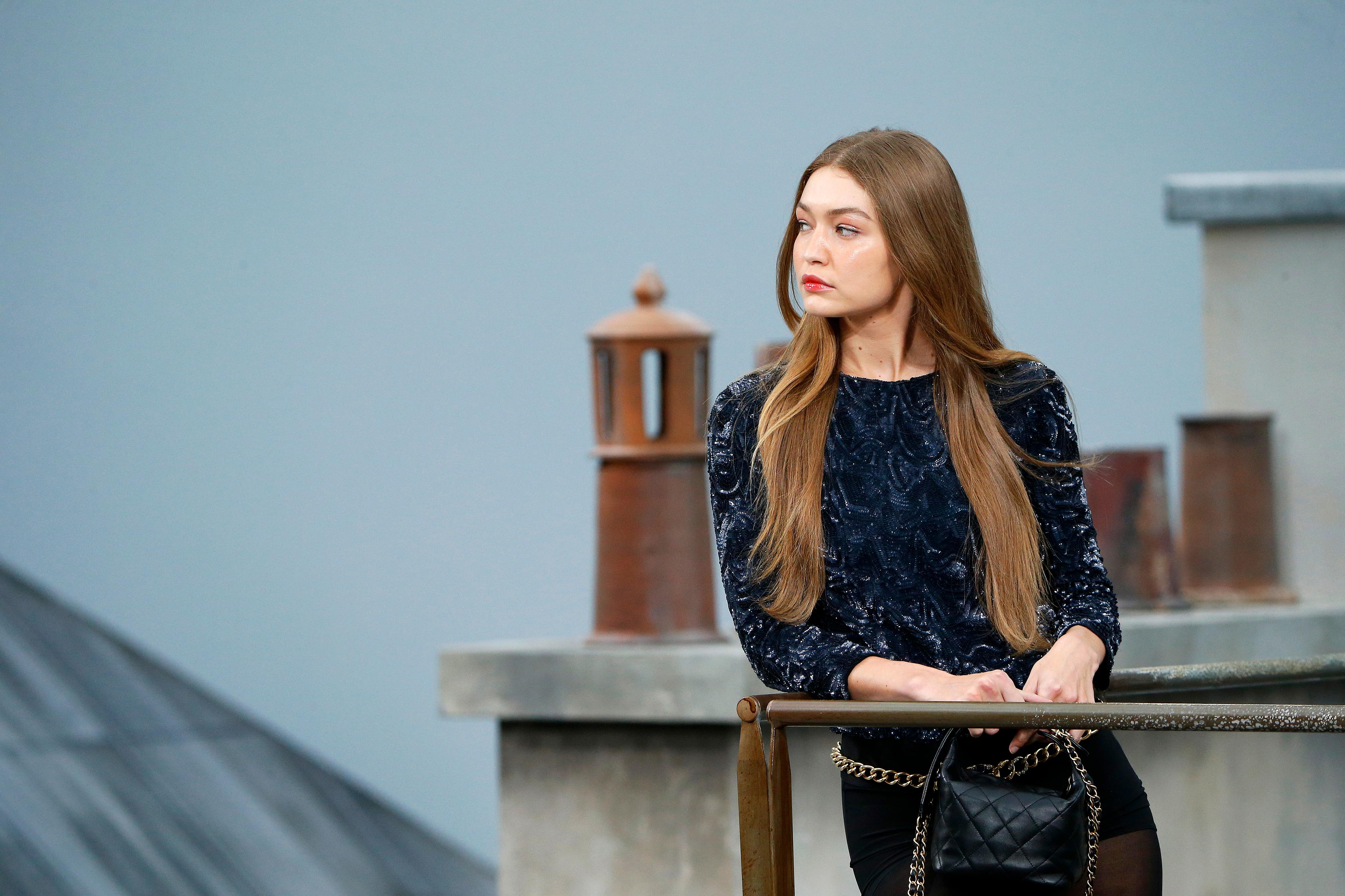 Gigi Hadid Removed a Runway Crasher at the Chanel Paris Fashion Week 2019  Show