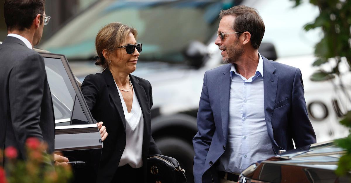 Hallie Biden and John Hopkins Anning II talking outside before Hunter Biden’s trial on June 6, 2024 