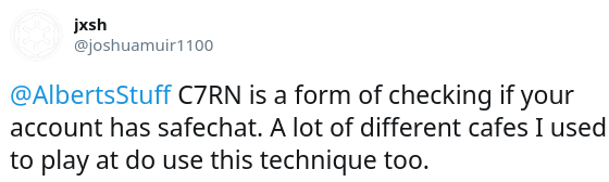 What Does C7rn Mean In Roblox It Has To Do With Chat Safety - c7rn roblox