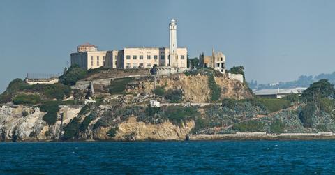 View of Alcatraz from the water.