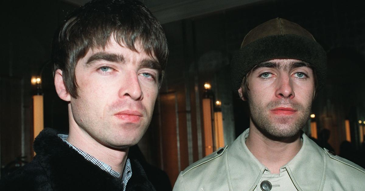 Brothers Liam (right) and Noel Gallagher, singer and guitarist respectively from the band Oasis