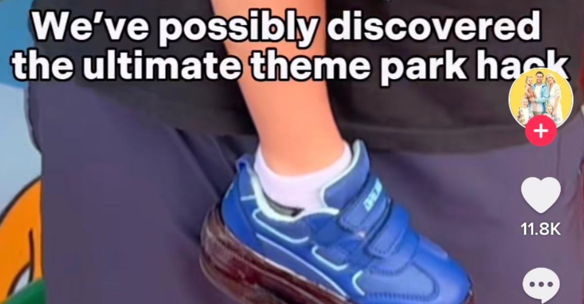 Dad Puts Platform Shoes on Son So He Can Ride Roller Coaster