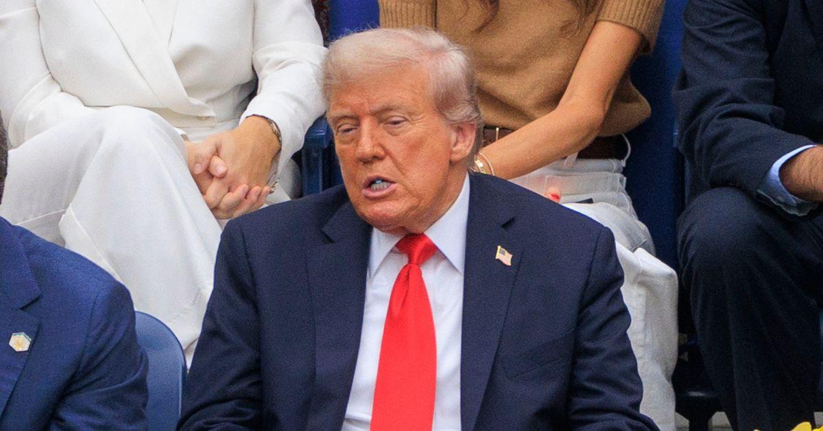 Donald Trump at the U.S. Open.