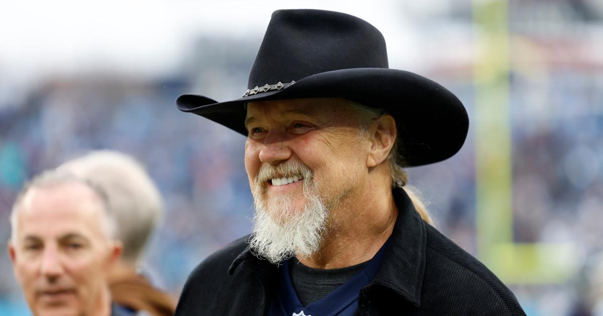 Trace Adkins looks on prior to a game between the Carolina Panthers and the Tennessee Titans at Nissan Stadium on Nov. 26, 2023, in Nashville.
