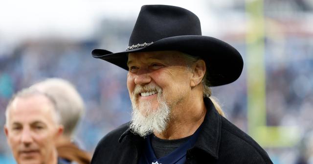 Trace Adkins looks on prior to a game between the Carolina Panthers and the Tennessee Titans at Nissan Stadium on Nov. 26, 2023, in Nashville.